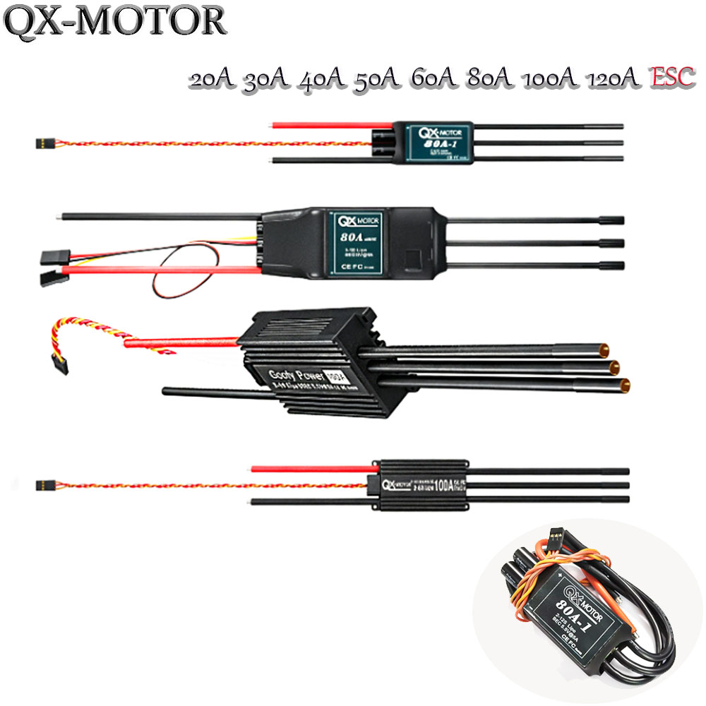 Brushed Drone Motor - 20A-120A Brushless ESC Speed Controller Compatible