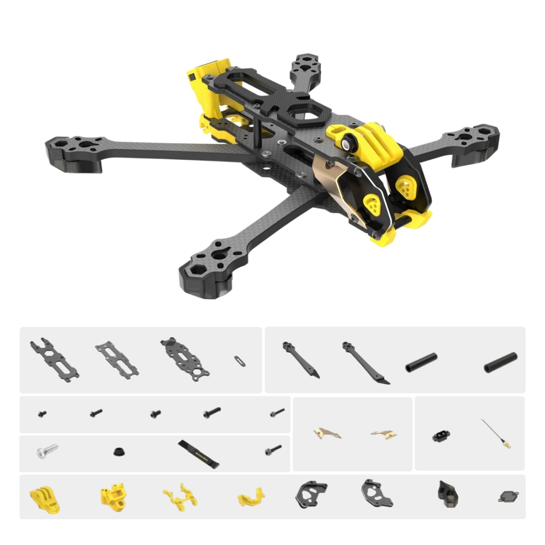 Mario 5 Frame Kit DC / XH Vers - đánh giá và giá Carbon Fiber Drone Frame