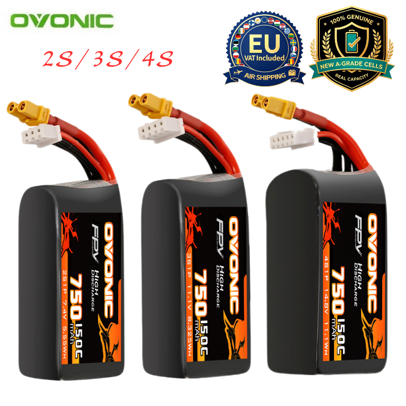 HOT OVONIC 150C 750mAh 7.4V/11 - đánh giá và giá Lipo Battery 4S