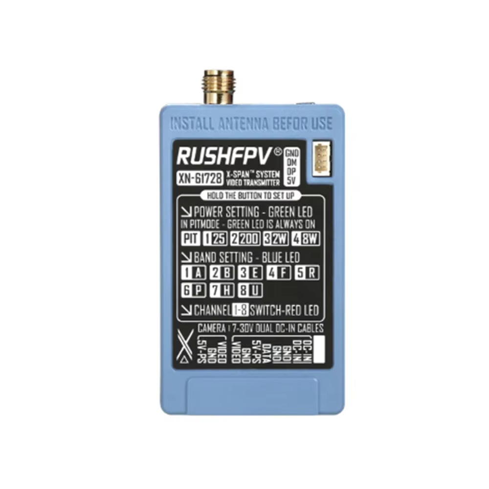 RUSHFPV 6.1‑7.2G 8W X61728 VTX - đánh giá và giá Rc Transmitter
