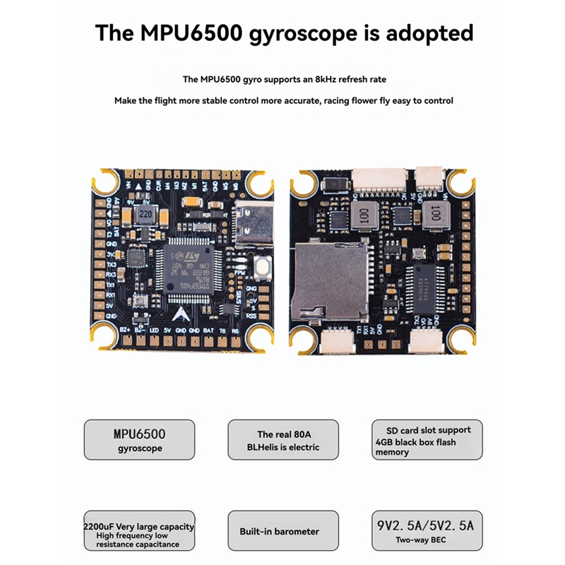 80A+F405/F722 STACK for 13inch - đánh giá và giá F722 Flight Controller