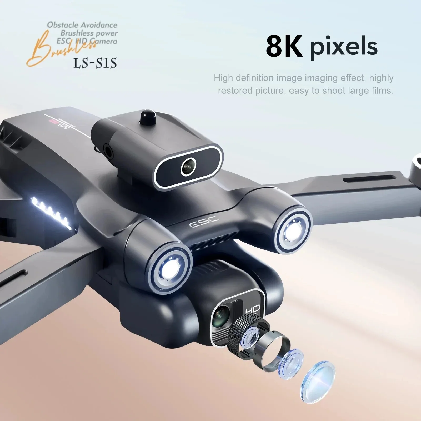 New S1S 5G GPS Drone Camera 8K - đánh giá và giá Brushed Drone Motor
