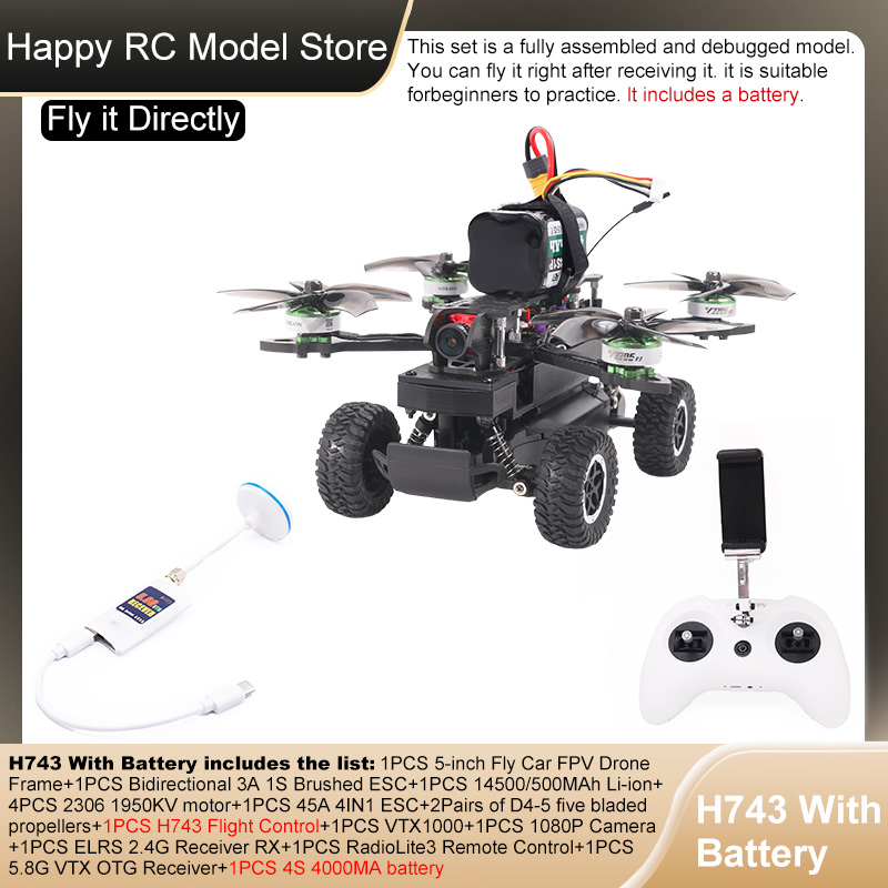 B-CUBE 5-inch Flying Car FPV D - đánh giá và giá F722 Flight Controller