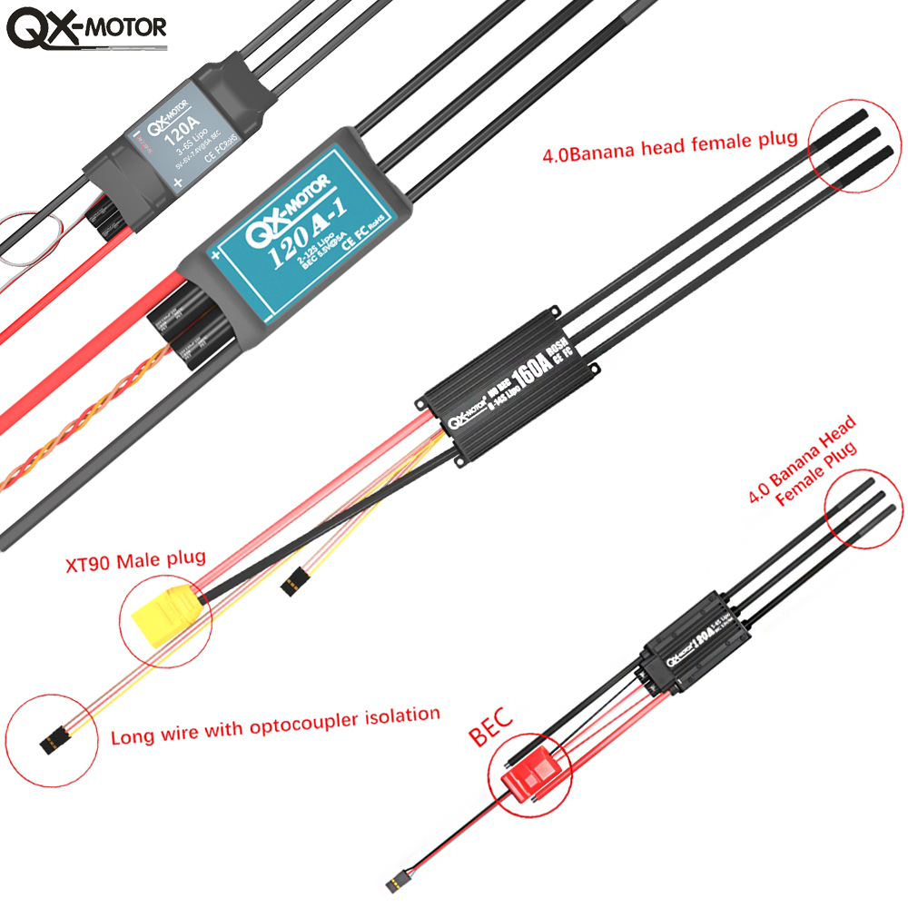 20A-120A Brushless ESC Speed C - đánh giá và giá Brushed Drone Motor