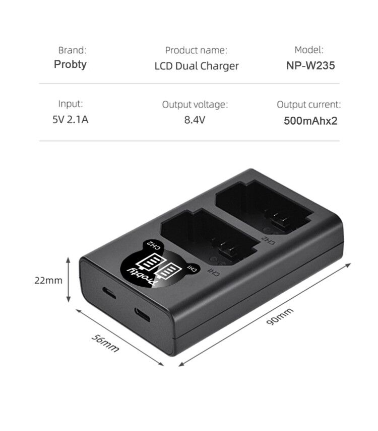 2200mAh NP-W235 NP W235 Batter - đánh giá và giá Drone