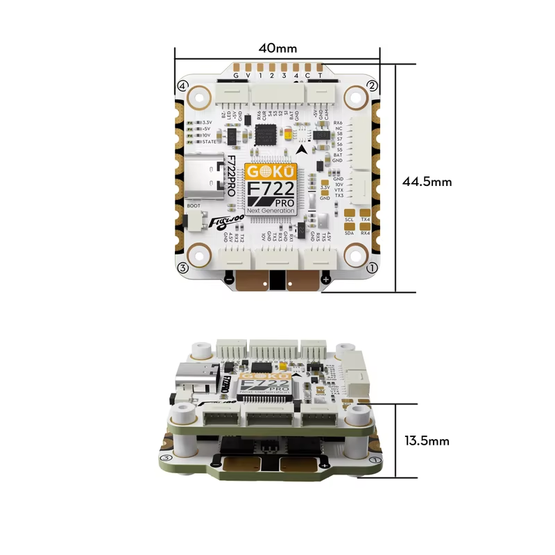 Flywoo GOKU F722 Pro V2 55A 30 - đánh giá và giá F722 Flight Controller