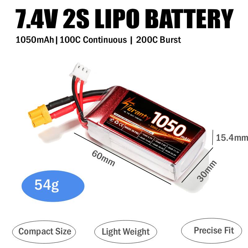 2 CÁI Pin Lipo RC 1050mAh 2S 3 - đánh giá và giá Lipo Battery 4S