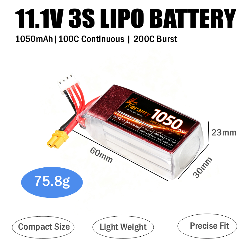 2 CÁI Pin Lipo RC 1050mAh 2S 3 - đánh giá và giá Lipo Battery 4S