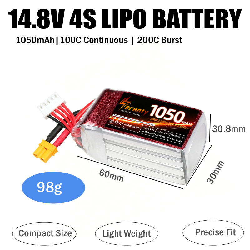 2 CÁI Pin Lipo RC 1050mAh 2S 3 - đánh giá và giá Lipo Battery 4S