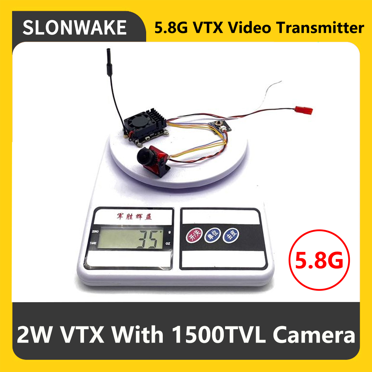 SLONWAKE 5.8G 2000mW FPV VTX T - đánh giá và giá Rc Transmitter