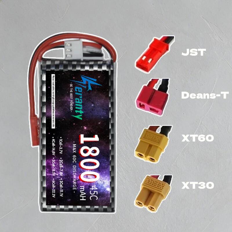 TERANTY 2S 3S 4S 1800mAh Lipo  - đánh giá và giá Lipo Battery 4S