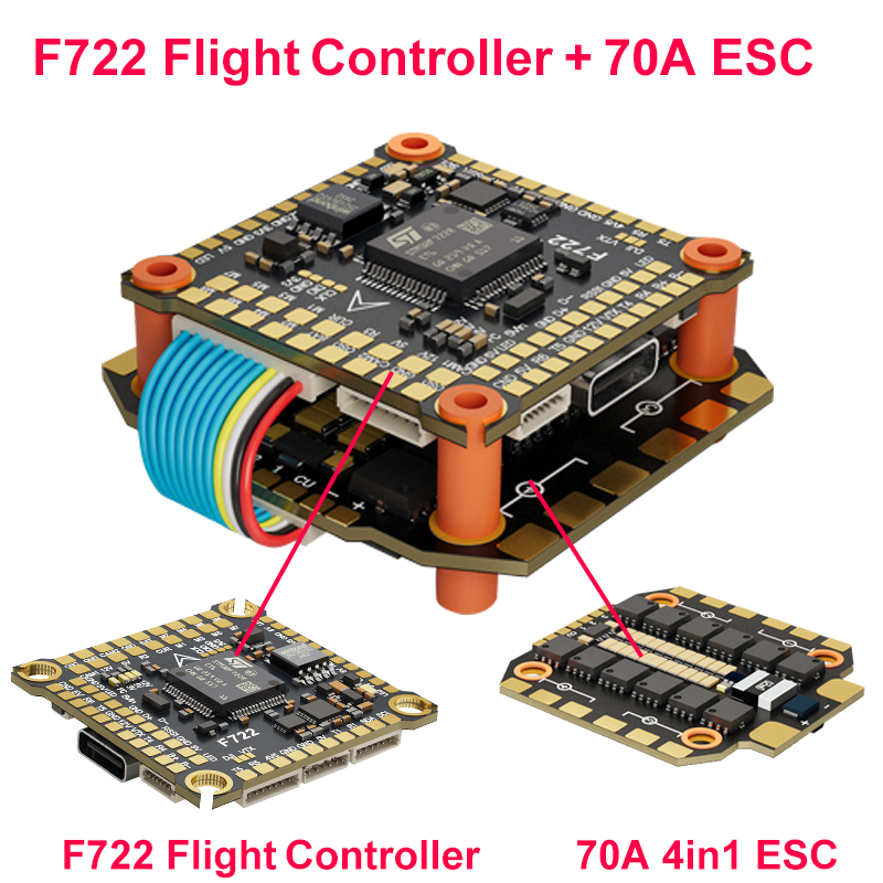 DAKEFPV F722 60A Stack ICM4268 - đánh giá và giá F722 Flight Controller