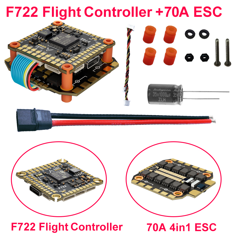 DAKEFPV F722 60A Stack ICM4268 - đánh giá và giá F722 Flight Controller