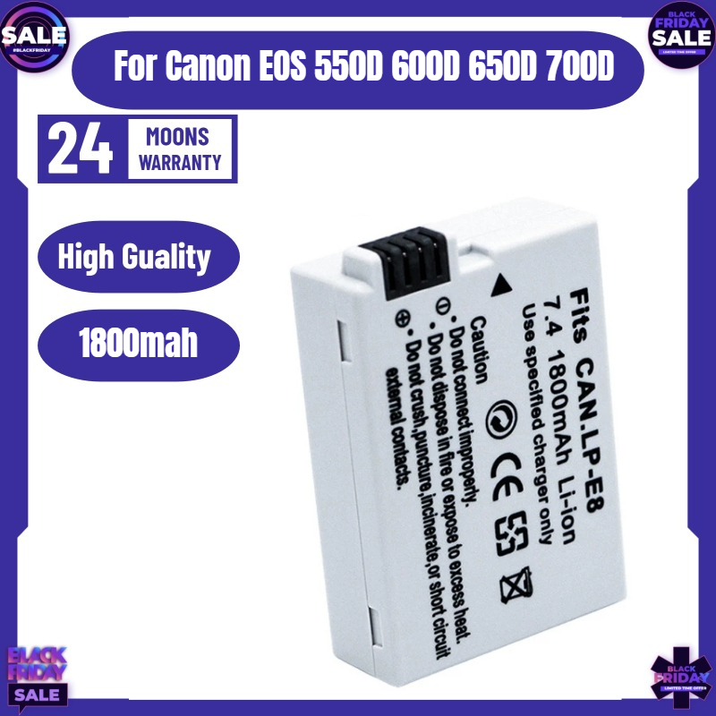 New LP-E8 Camera Battery for C - đánh giá và giá Drone