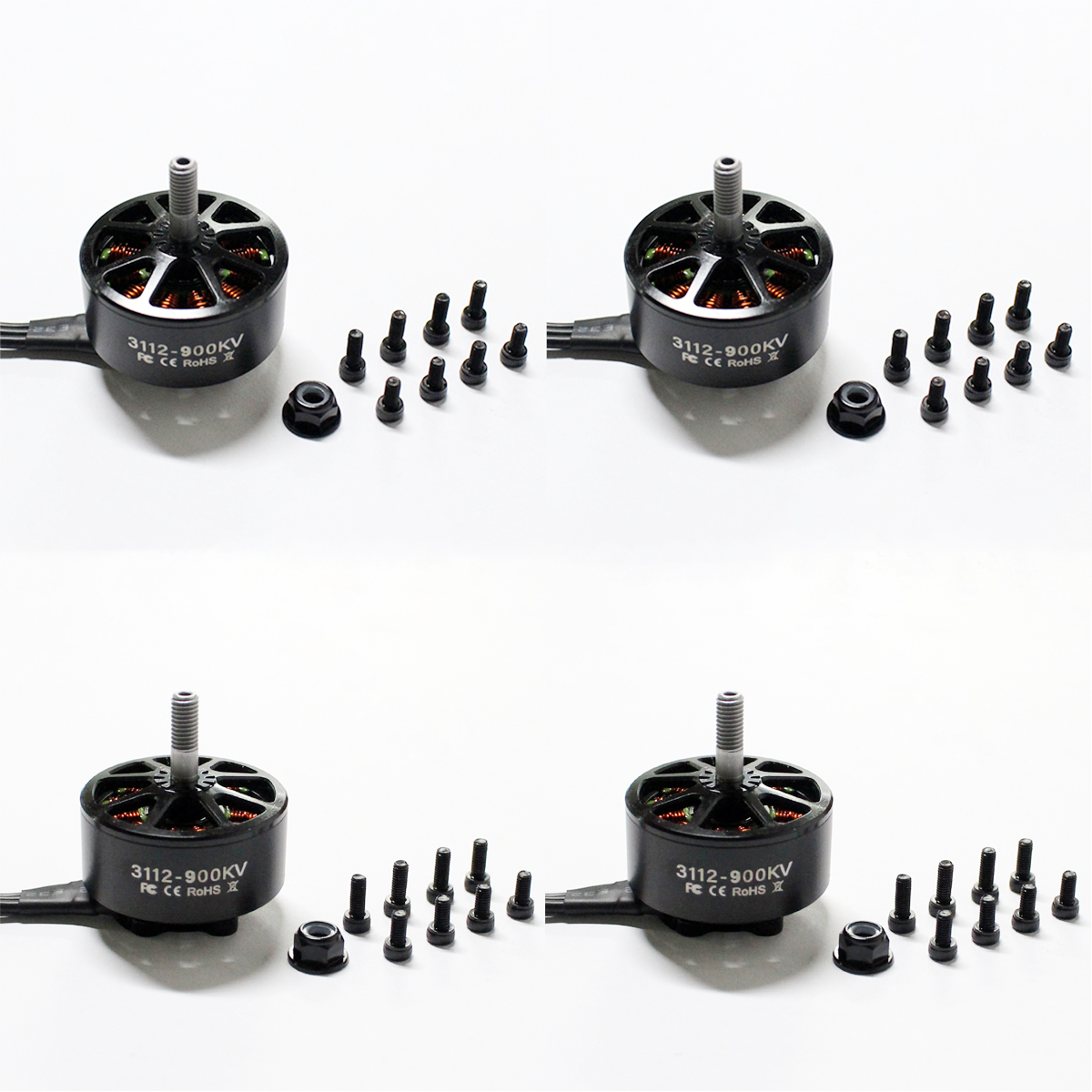 1/4PCS 3112 900KV Brushless Mo - đánh giá và giá Brushed Drone Motor