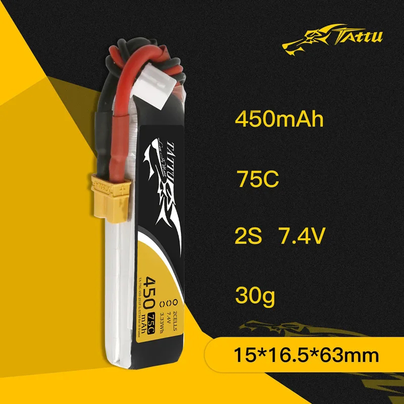 3Pcs NEW TATTU 450/500/550mAh  - đánh giá và giá Lipo Battery 4S