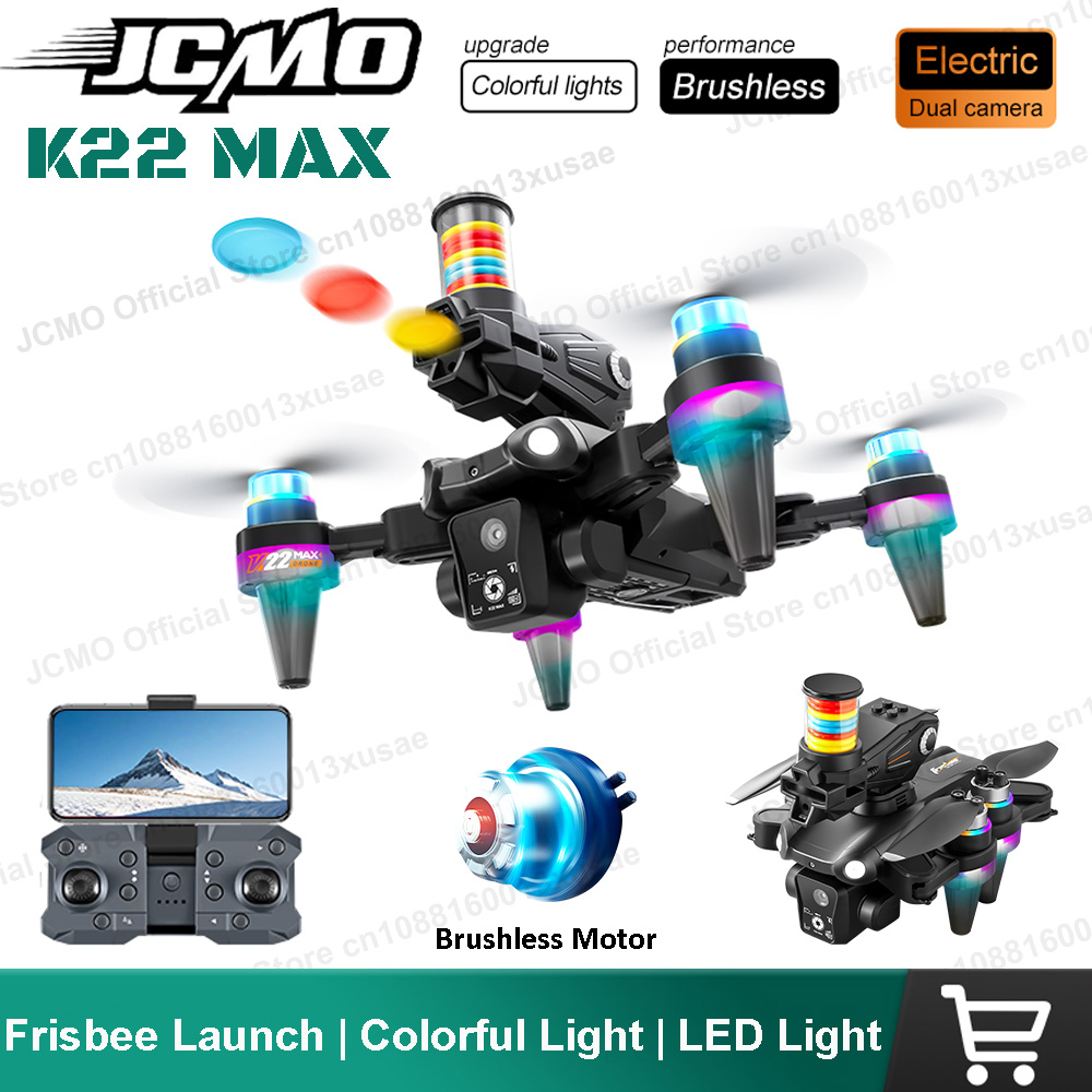 JCMO K22 MAX Frisbee Launch Dr - đánh giá và giá Brushed Drone Motor