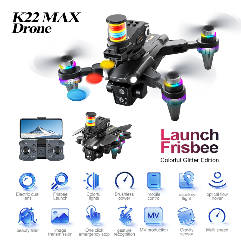 JCMO K22 MAX Frisbee Launch Dr - đánh giá và giá Brushed Drone Motor