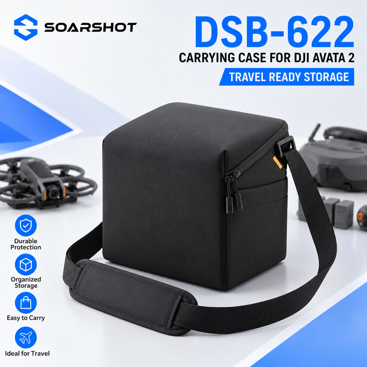 SOARSHOT Carrying Case for DJI - đánh giá và giá Drone Goggles Dji