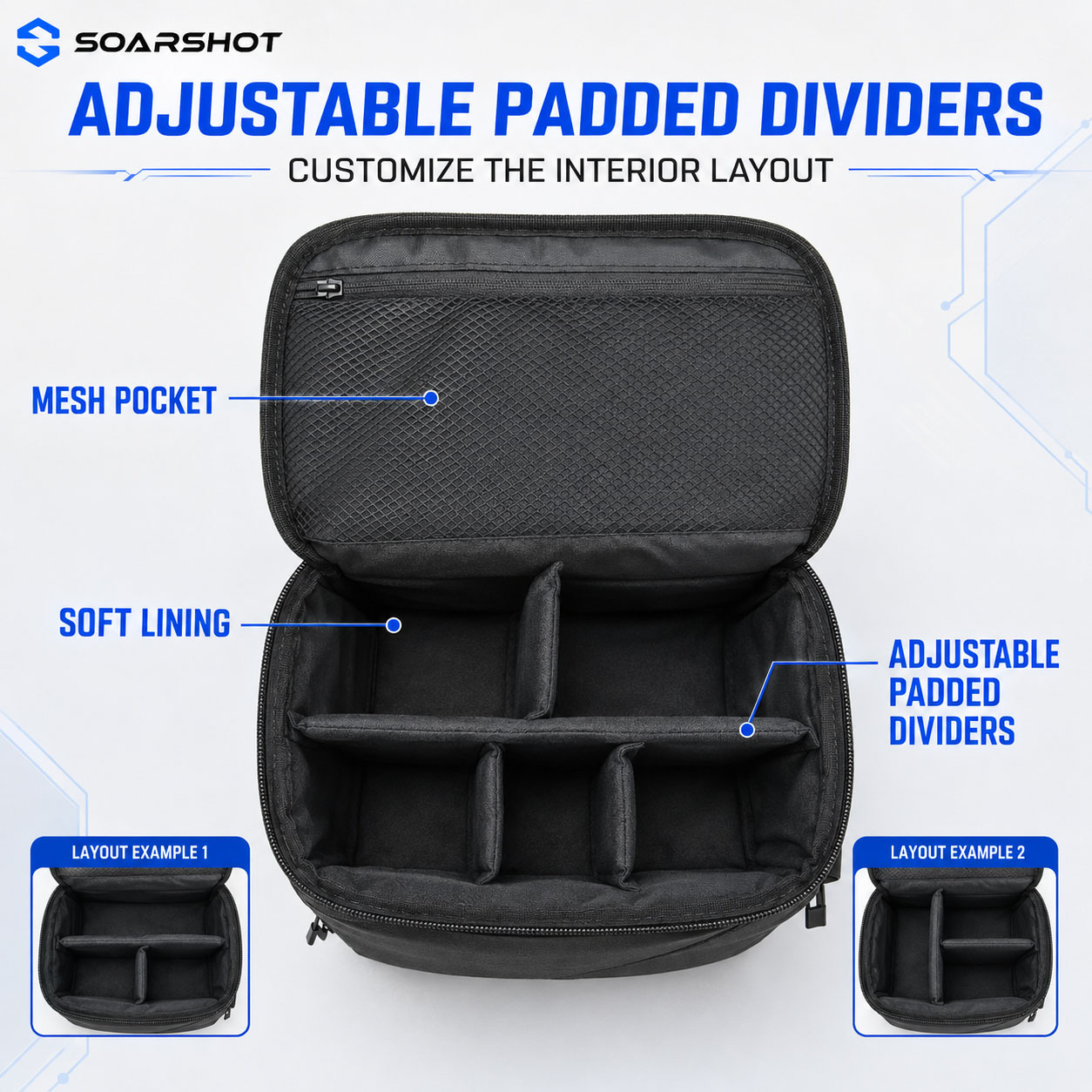 SOARSHOT Carrying Case for DJI - đánh giá và giá Drone Goggles Dji